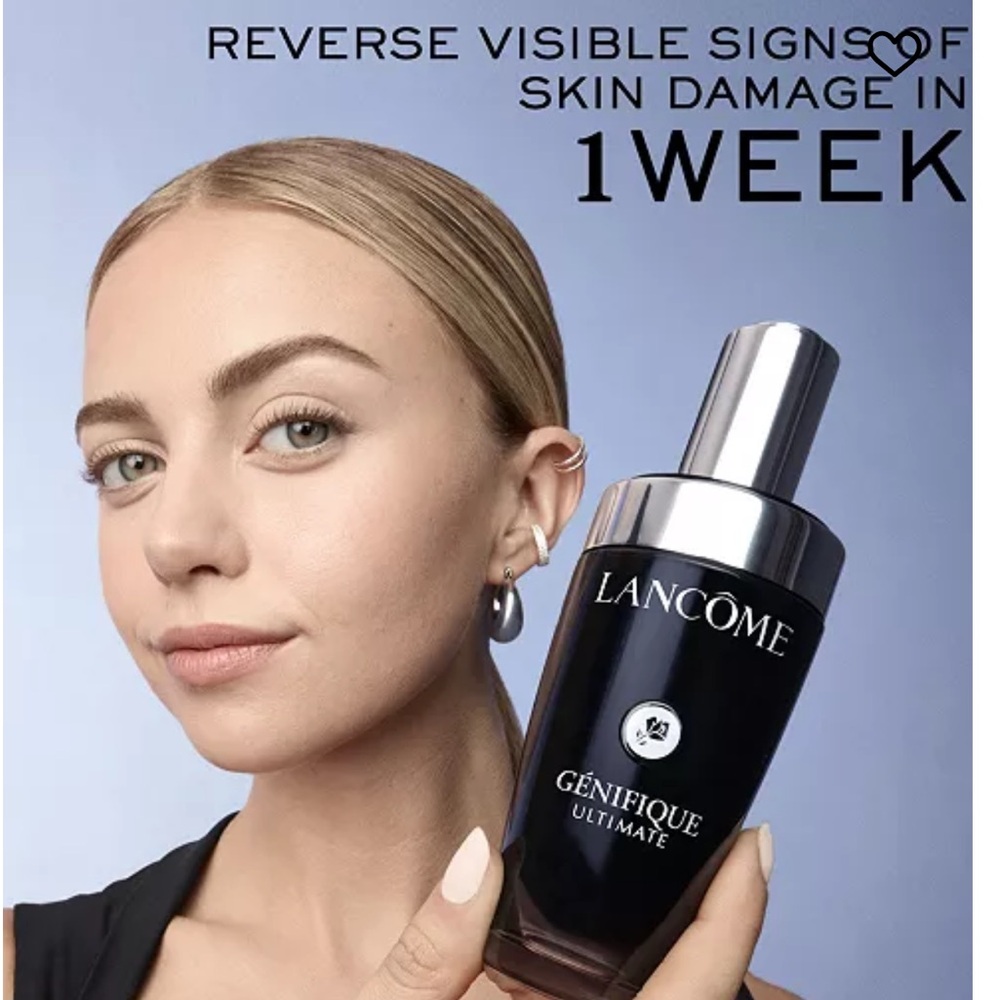Lancôme New Génifique Ultimate Serum 1 fl oz - Black and Silver
